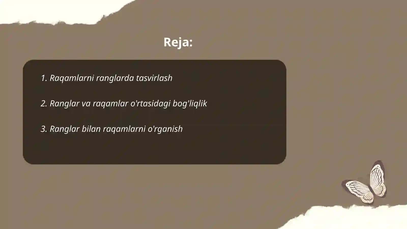 Raqamlarni rangda bo’yash 2