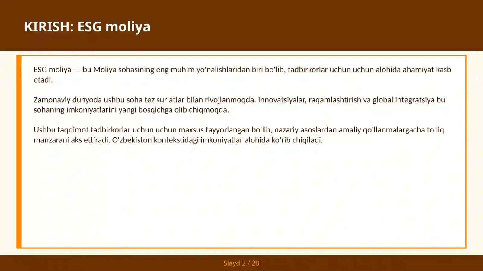 ESG MOLIYA 2