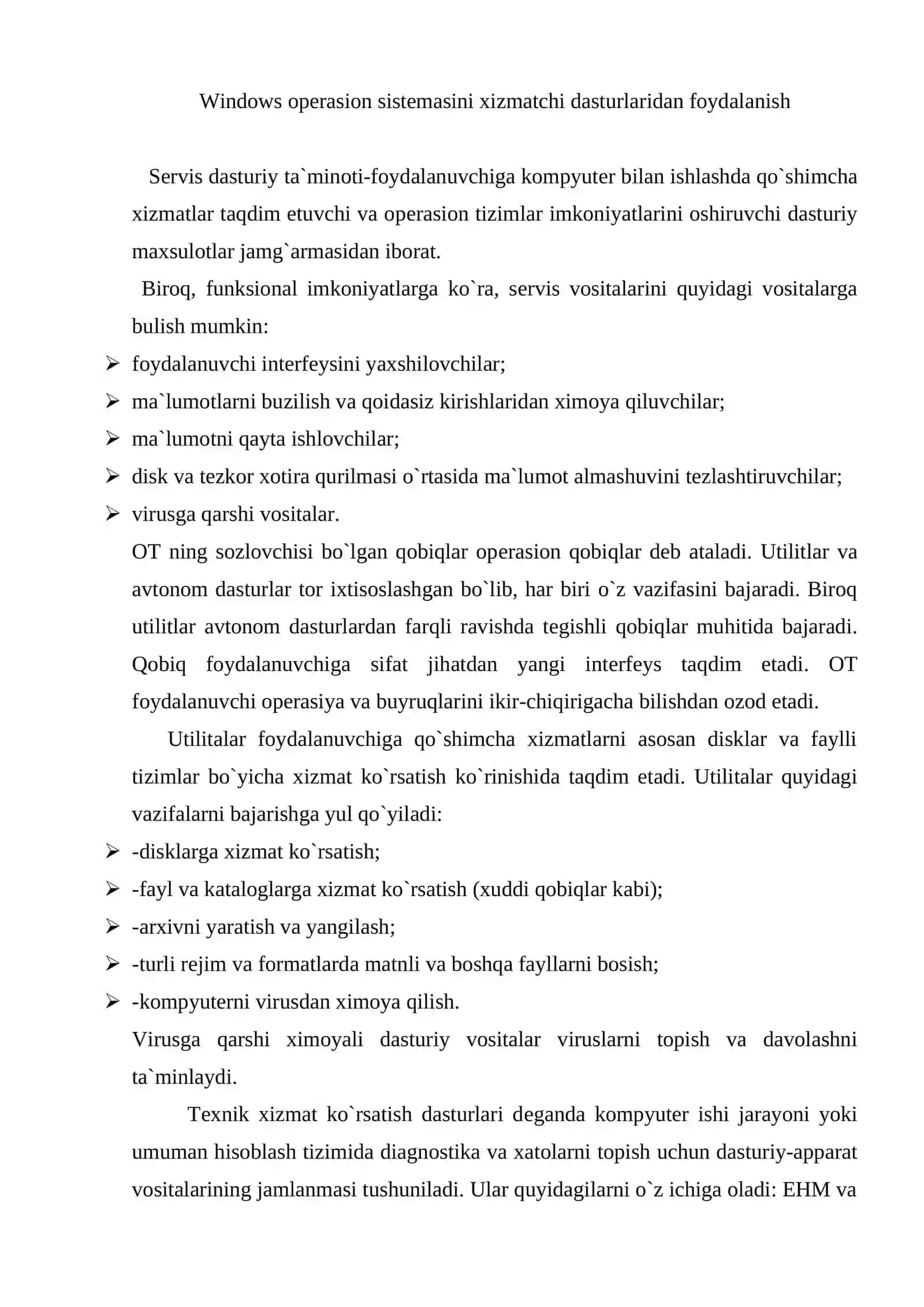 Windows opеrasion sistеmasi 2