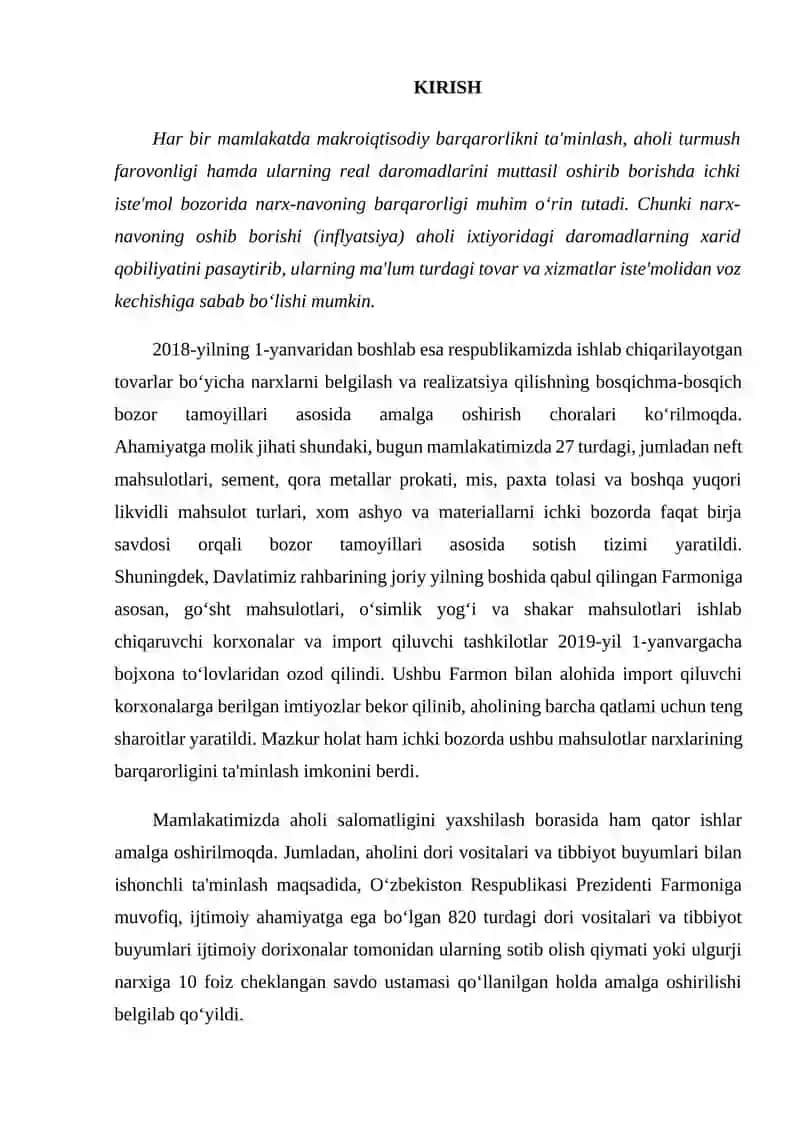 Narx haqida umumiy tushuncha 2