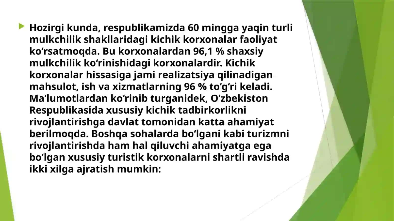 Turistik bozorlarni rivojlantirish omillari 2