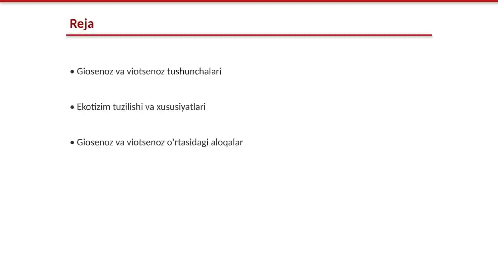 Giosenoz viotsenoz va ekotizimlarning tuzilmalari va xususiyatlari 2