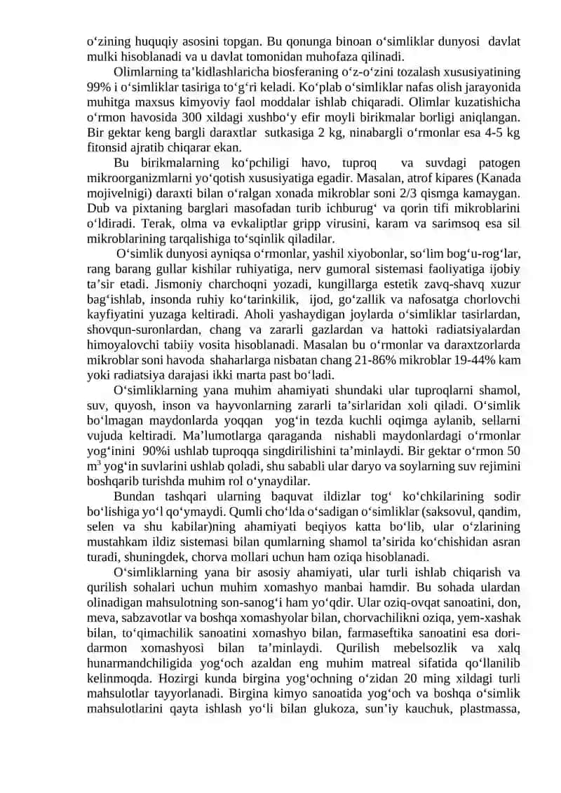 Biologik xilma-xillikni saqlash va muhofaza qilish usullari 2