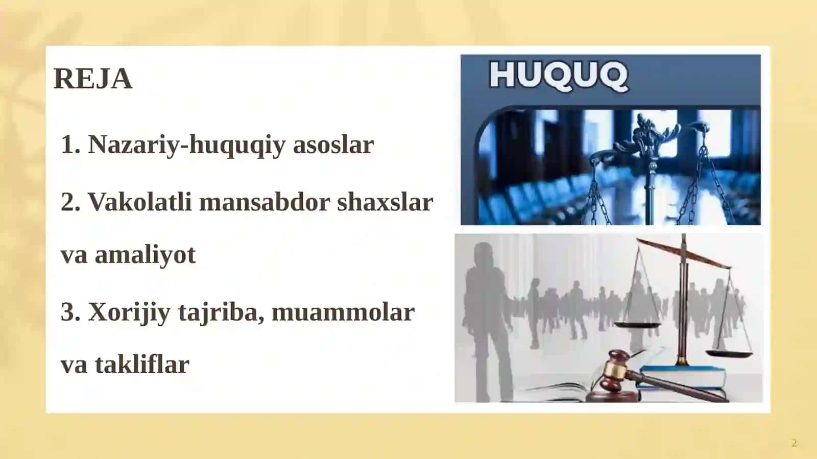 Ma’muriy huquqbuzarlikdagi ko‘rib chiqishga vakolatli mansabdorshaxslar 2
