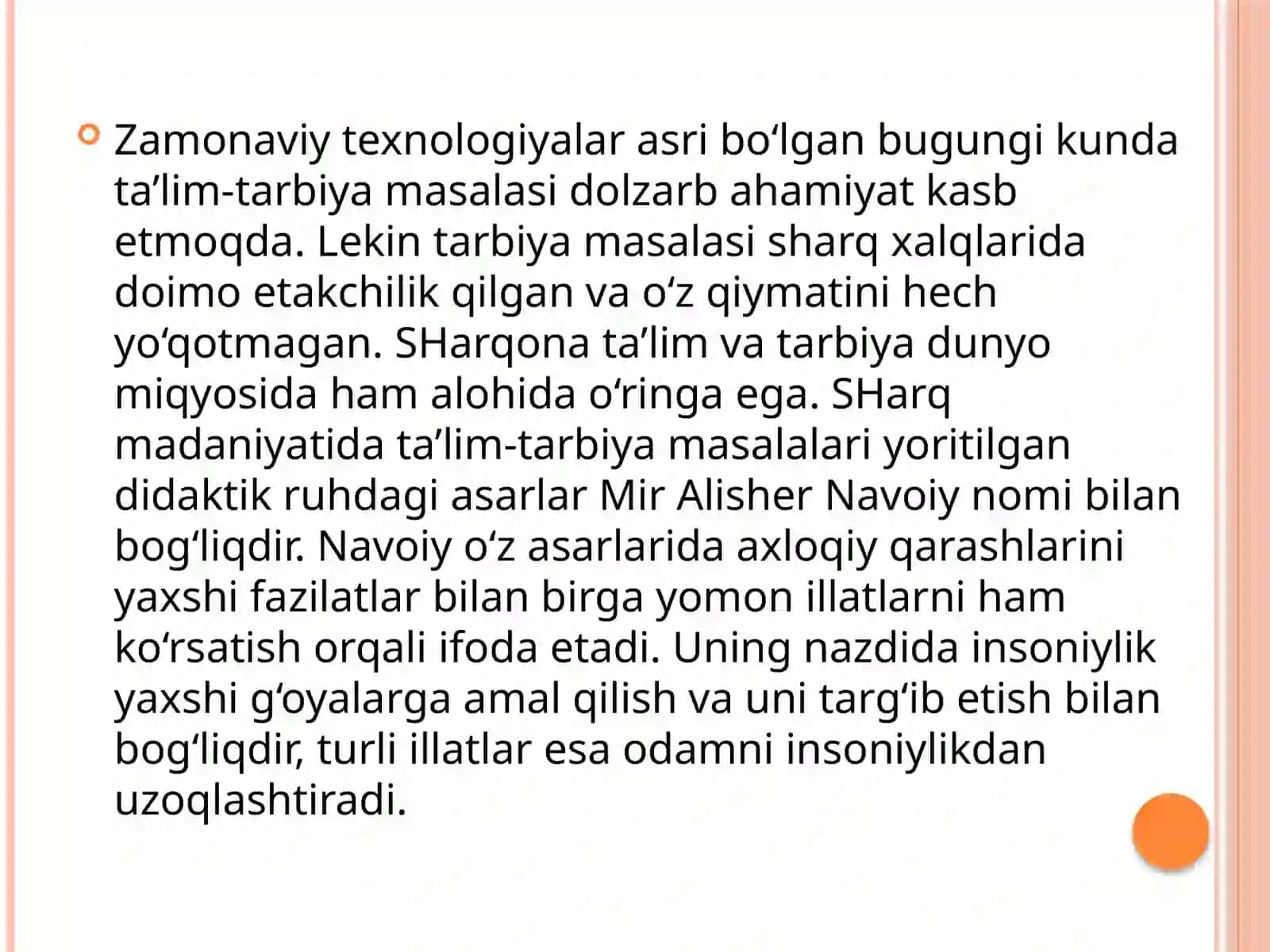 ALISHER NAVOIY IJODIDA TA’LIM-TARBIYA VA DO‘STLIK MASALALARI 2