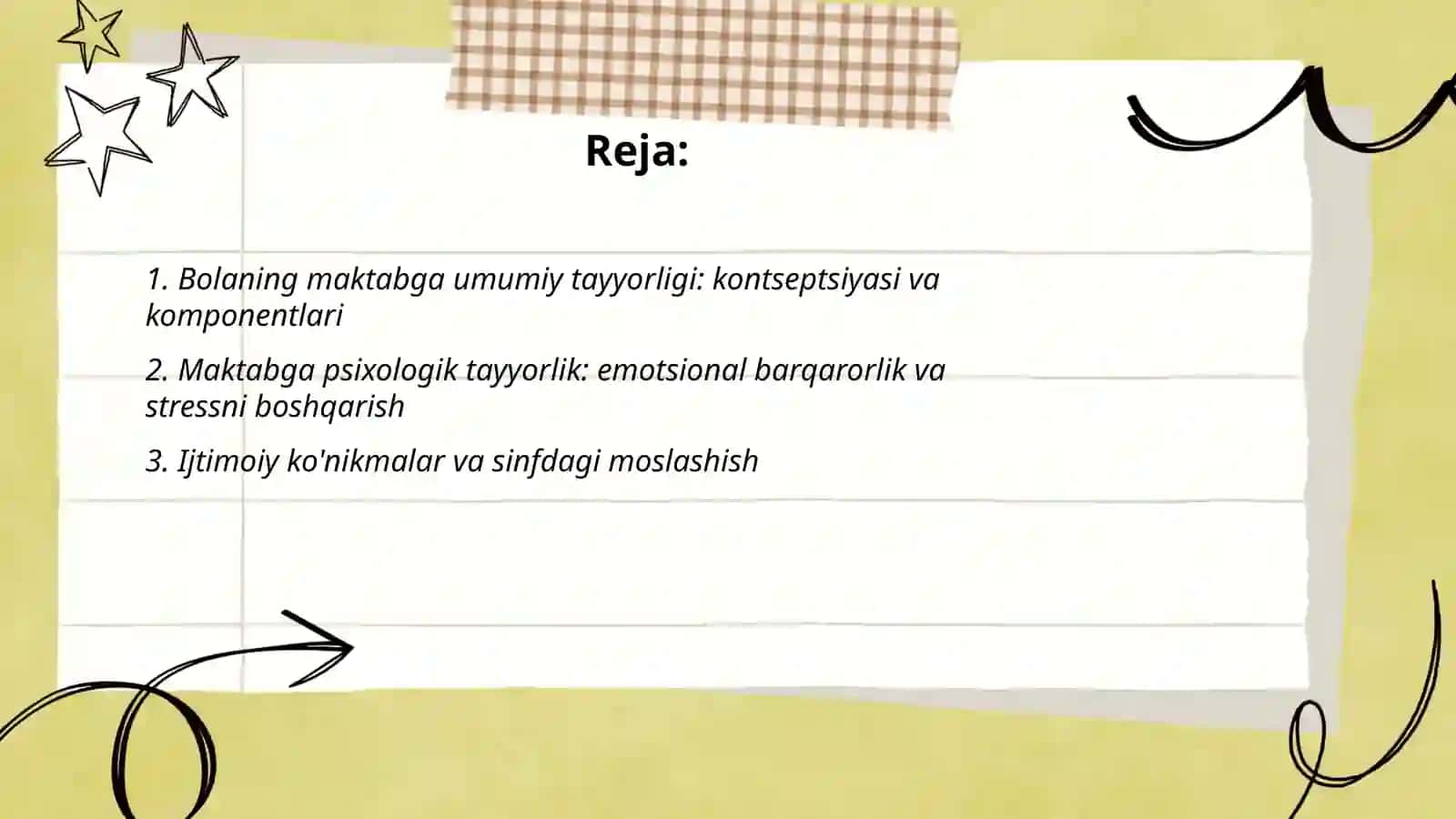Bolaning maktab talimiga tayorgarli 2