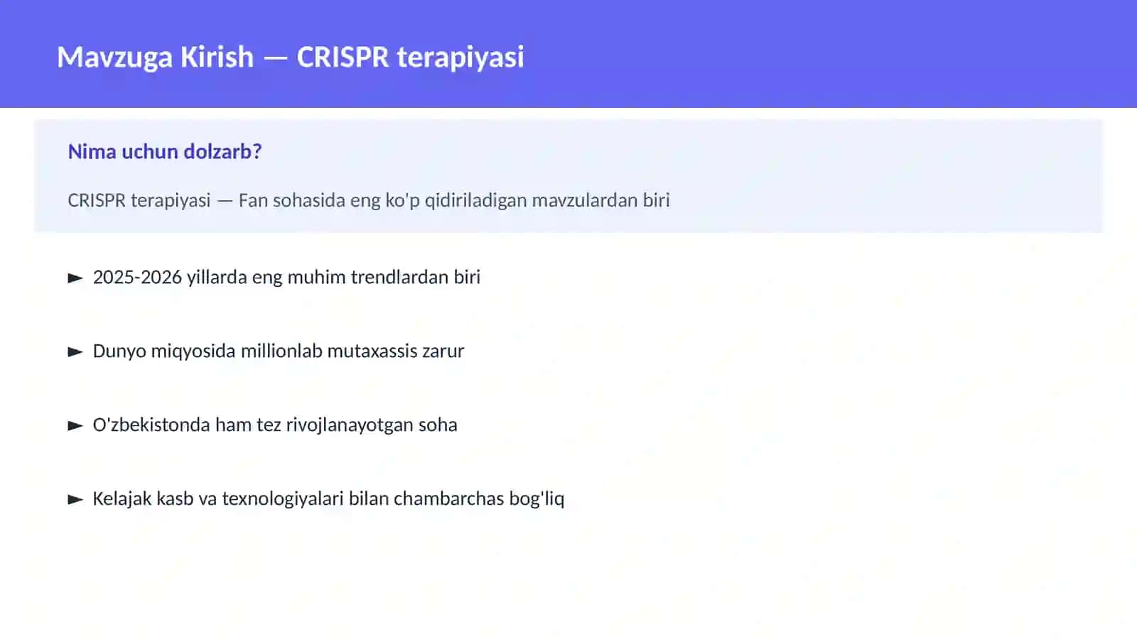 CRISPR terapiyasi 2