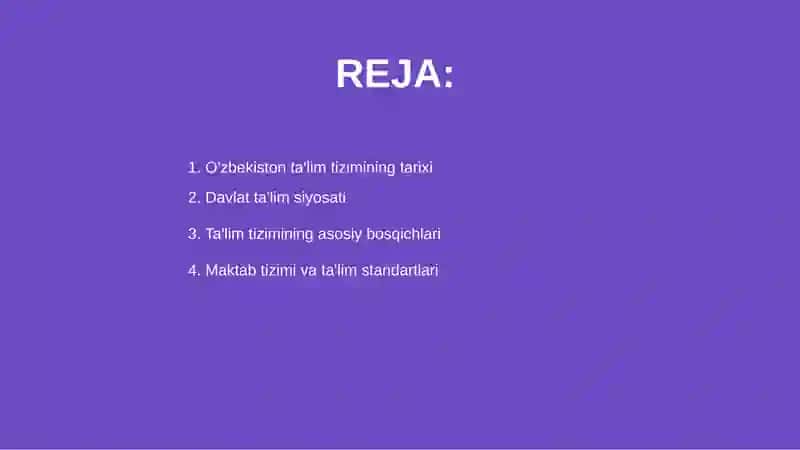 O'zbekiston ta'lim tizimining tarixi 2
