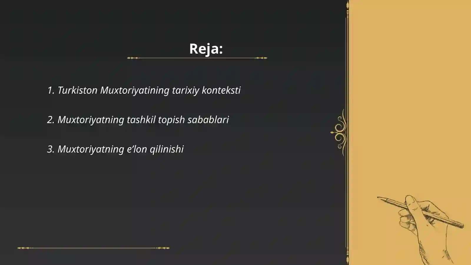 Turkiston Muxtoriyatining tashkil topishi va uning boshqaruv tizimi 2