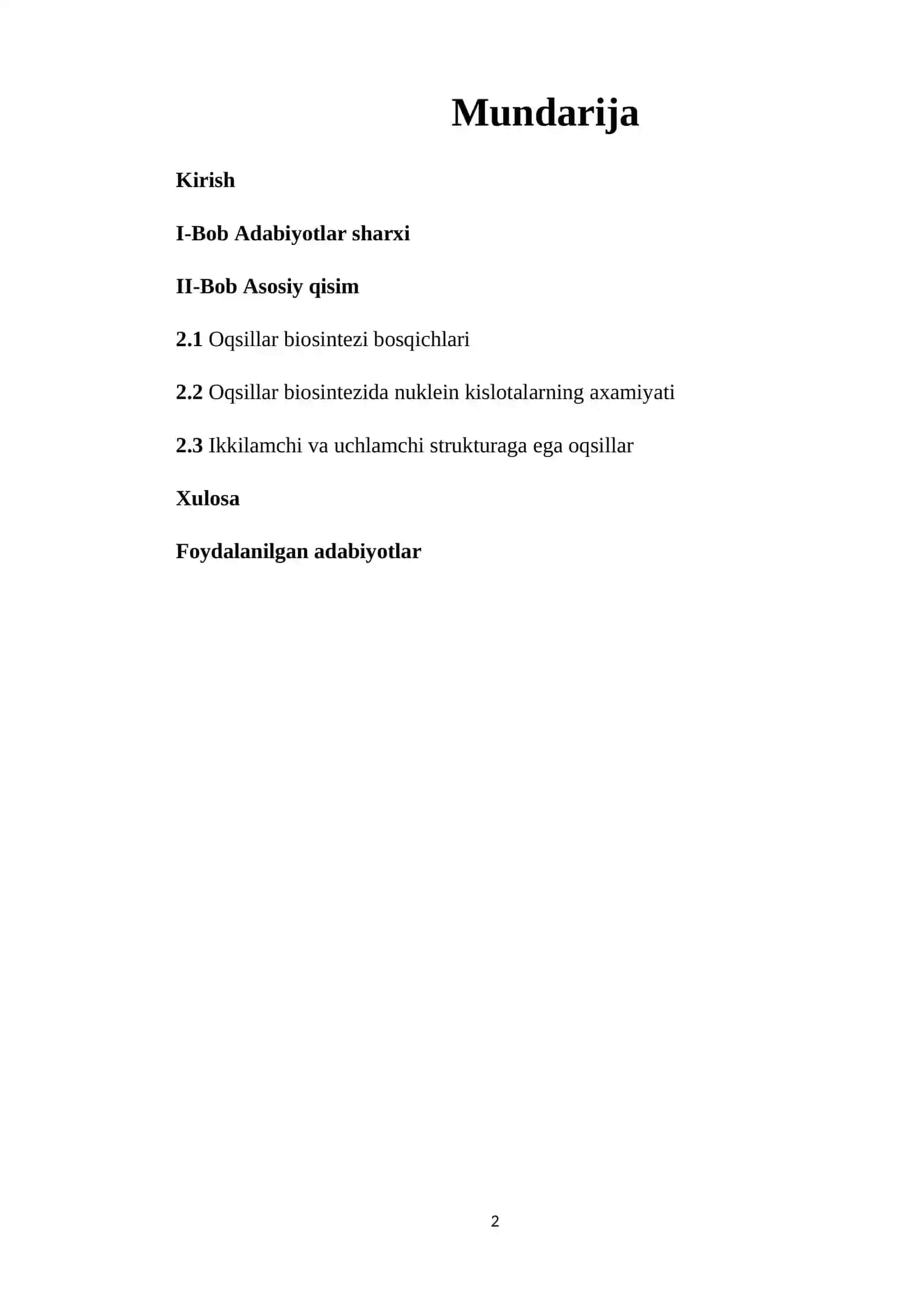 Oqsillar biosintezi 2