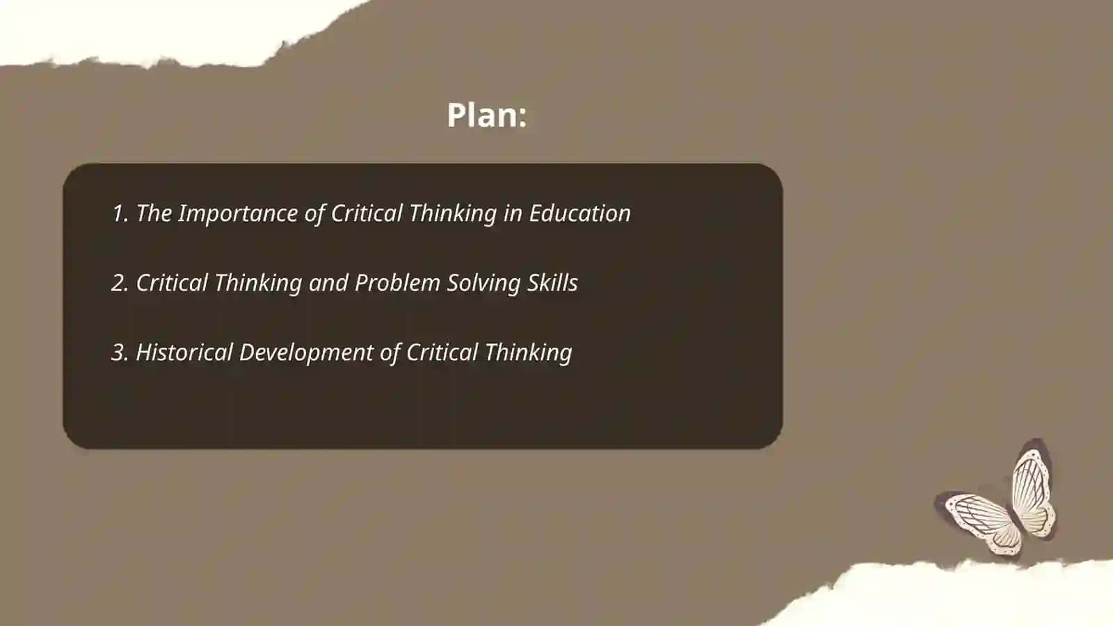 Critical thinking 2