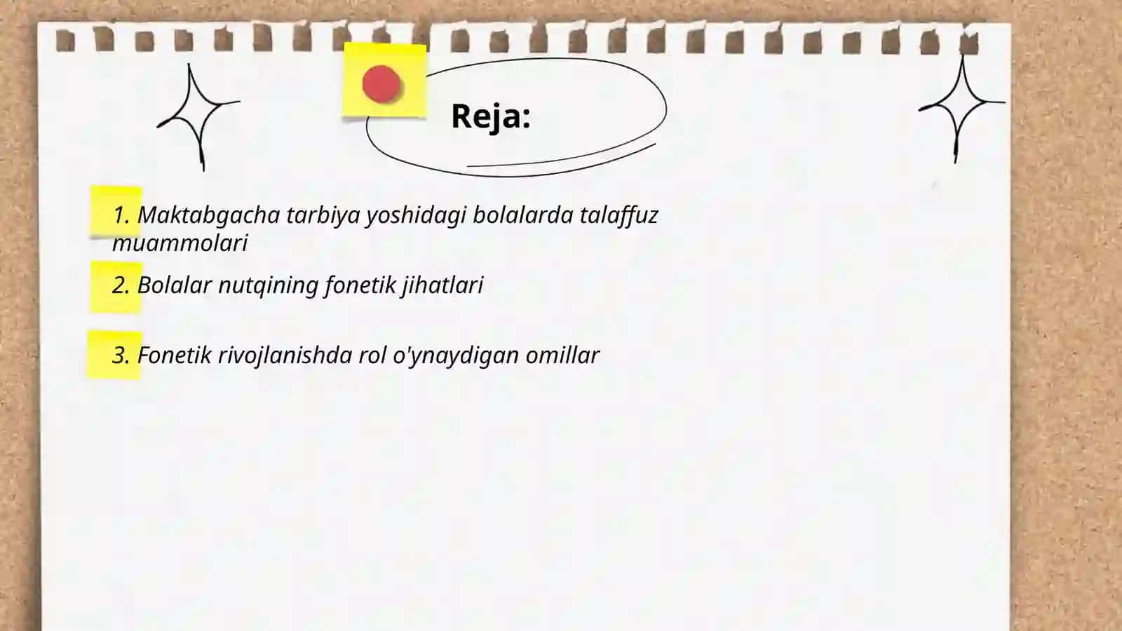 Nutqning fonetik tomonini shakllanish xususiyatlari 2
