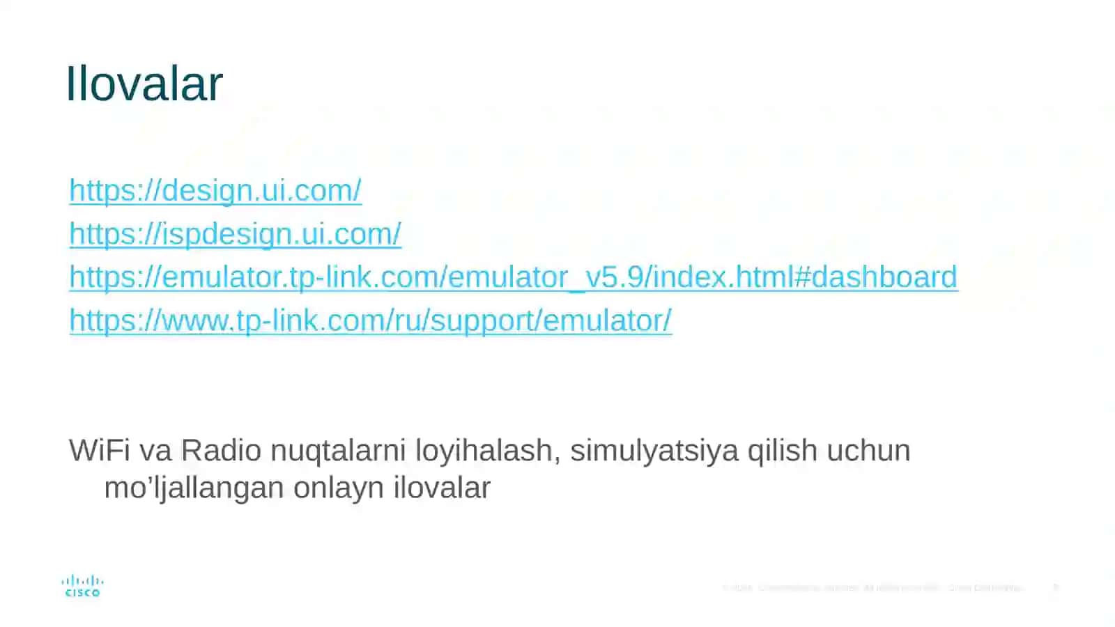 WLAN tushunchalari 2