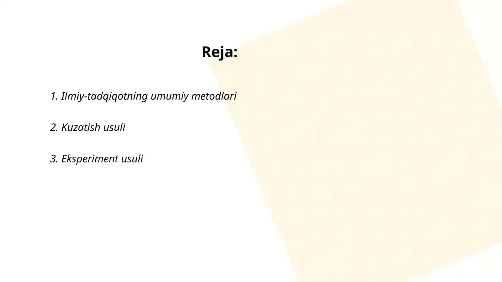 Ilmiy-tadqiqotning umumiy metodlari 2