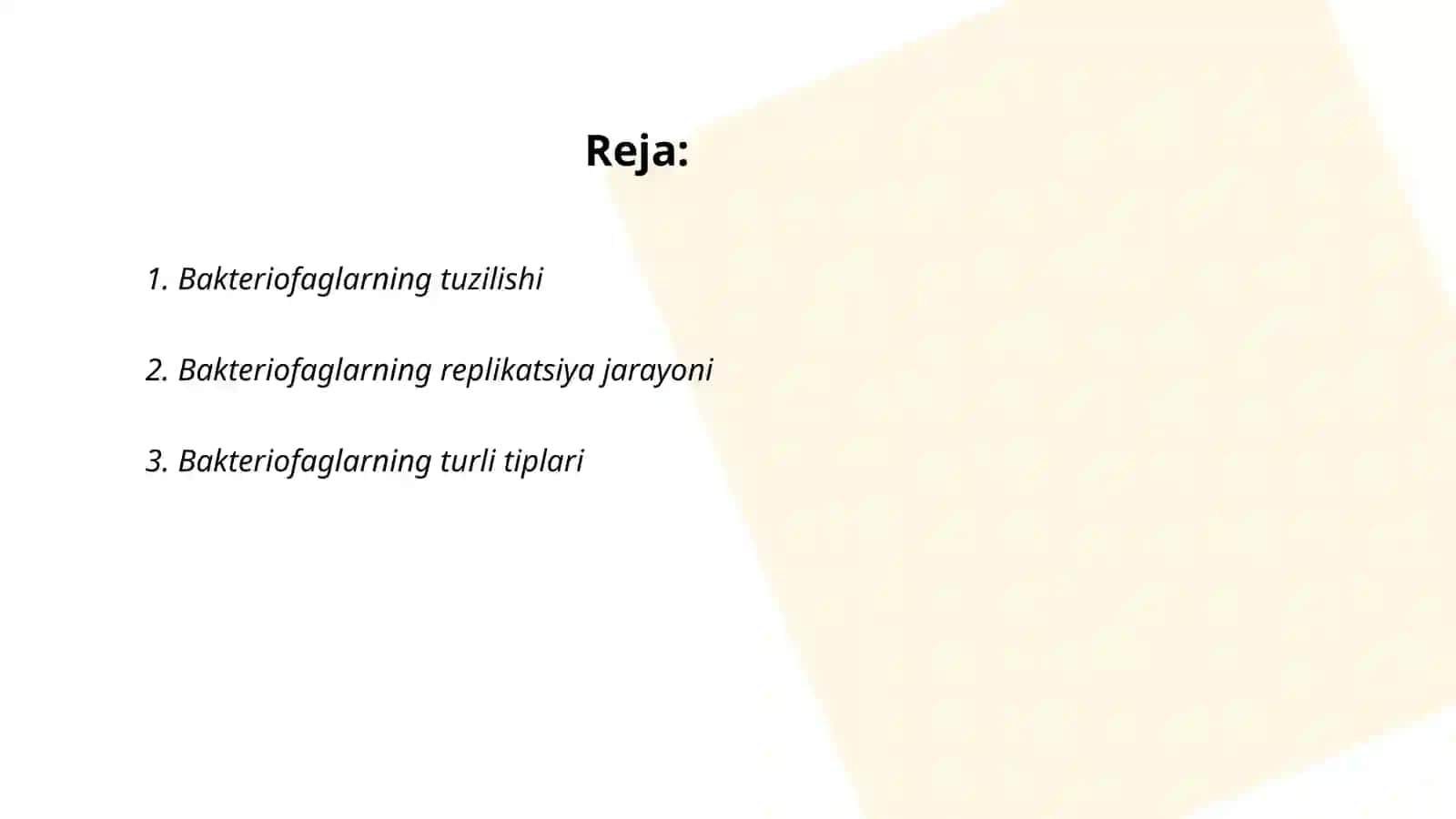 Bakteriofaglarning xususiyatlari 2