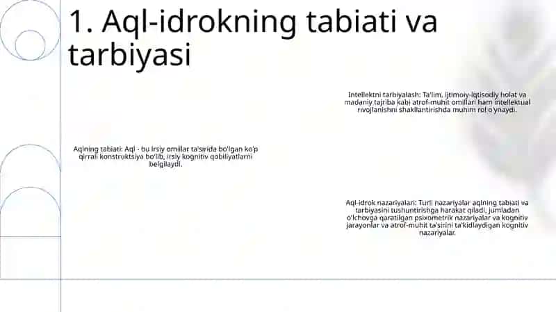 Intelekt Va Kiritivlik Nazarialari 2