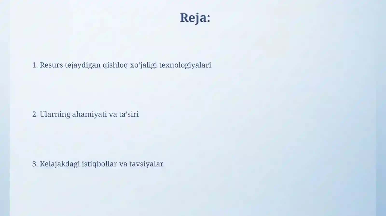 Dehqonchilikda resusrstejovchi texnologiyalar va uning ahamiyati 2