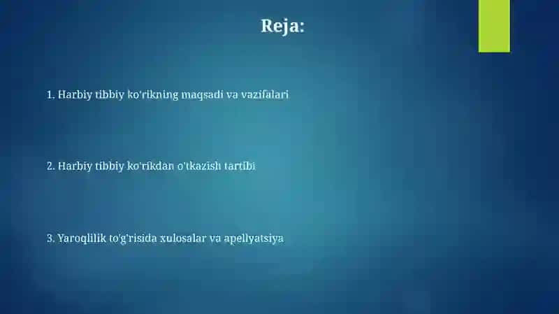 Harbiy tibbiy ekspertiza 2