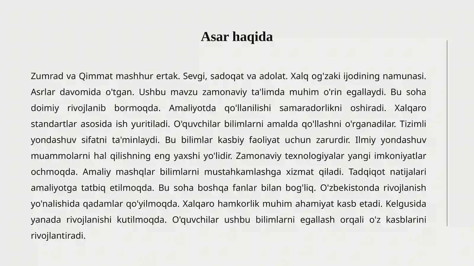 Zumrad va Qimmat 2