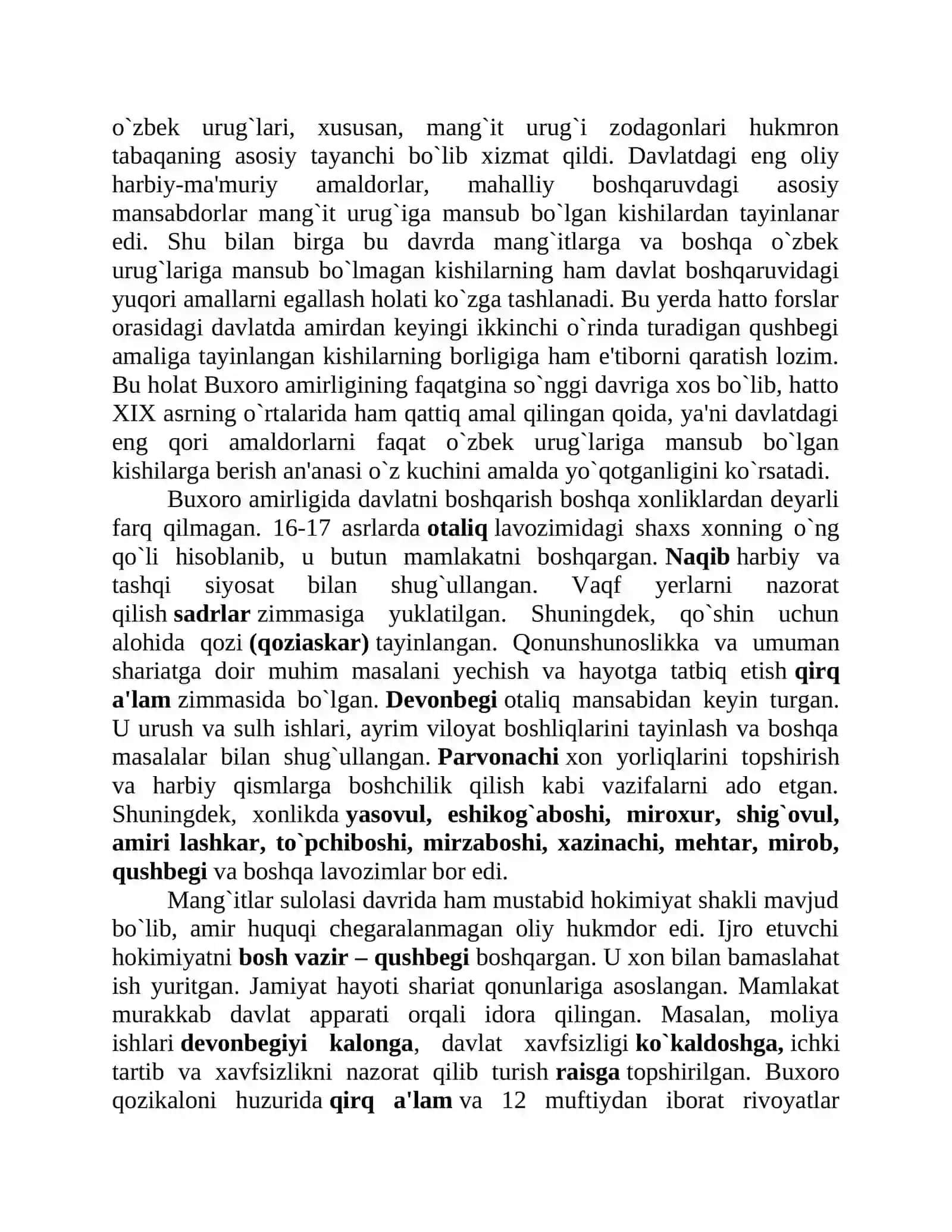 Buxoro amirligida davlat boshqaruv va tashqi diplomatiyamunosabatlari 2