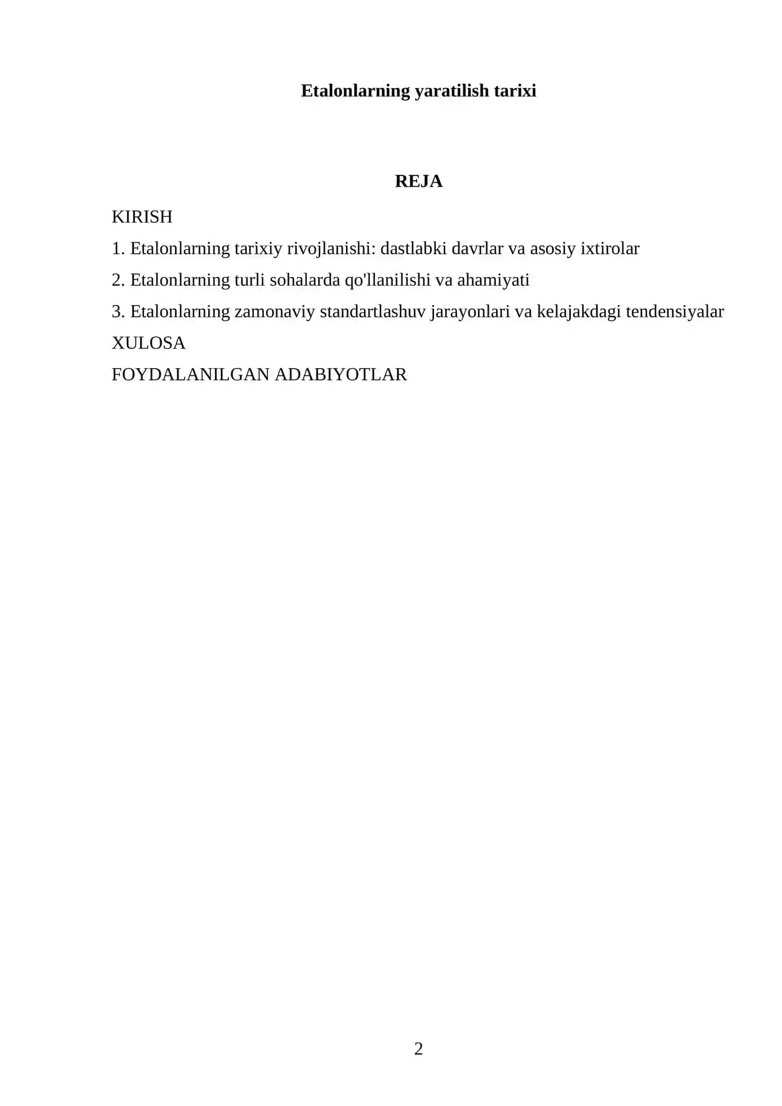 Etalonlarning yaratilish tarixi 2