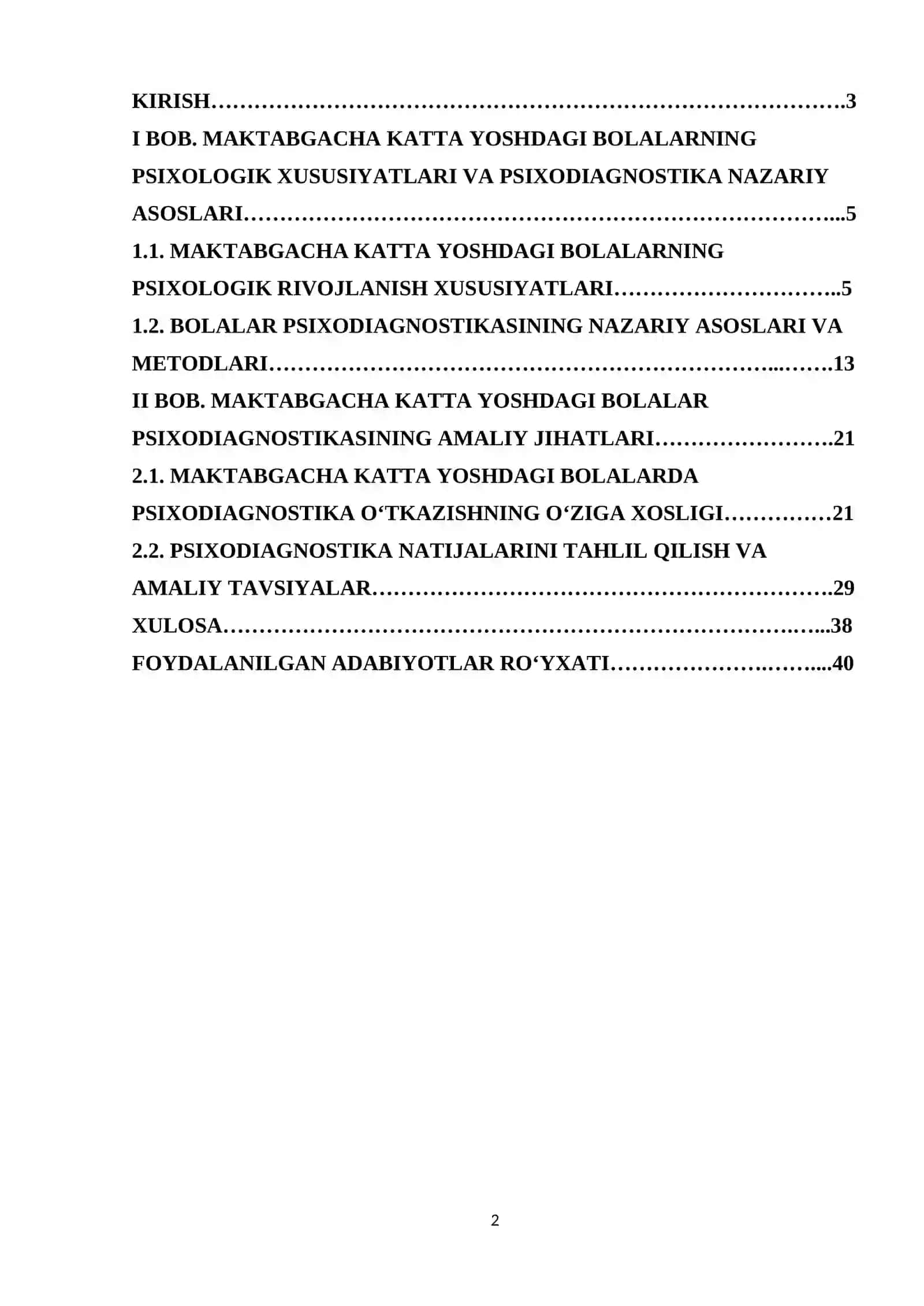 Maktabgacha katta yoshdagi bolalar psixodiagnostikasining o‘ziga xosligi 2