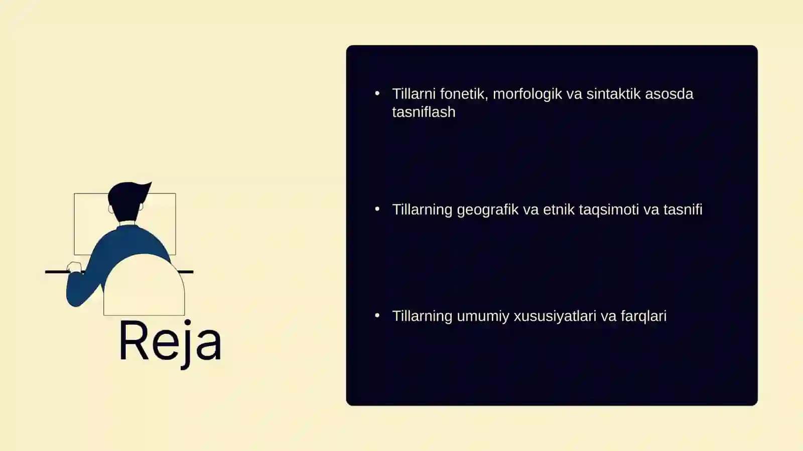 Dunyo tillarining tasnifi 2