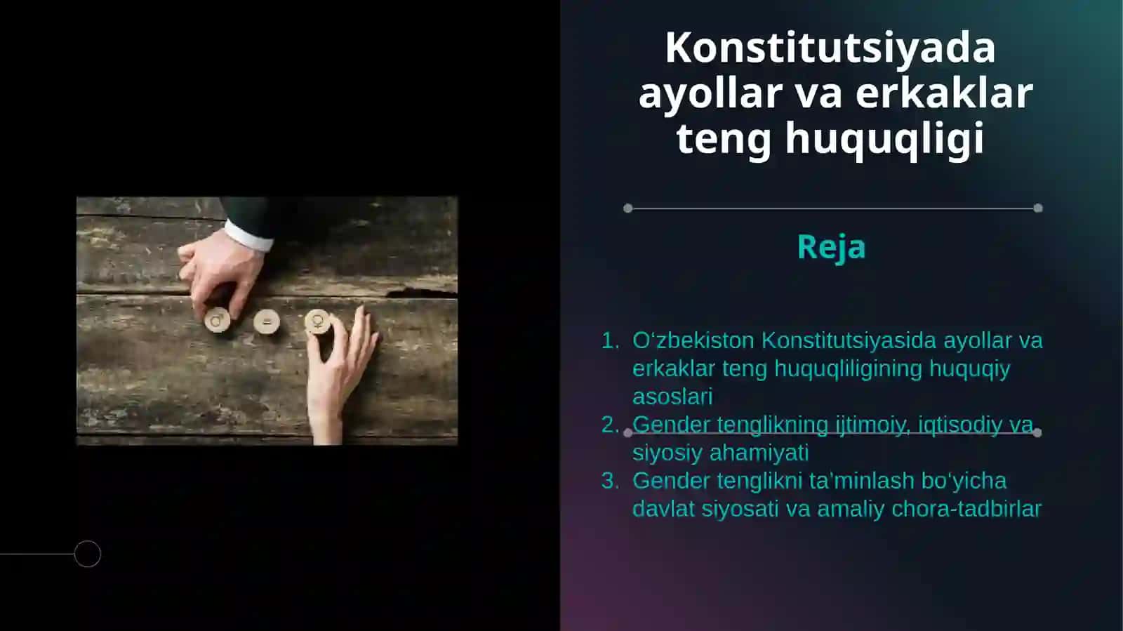 O‘zbekiston Konstitutsiyasida Ayollar va Erkaklar Teng Huquqligi 2