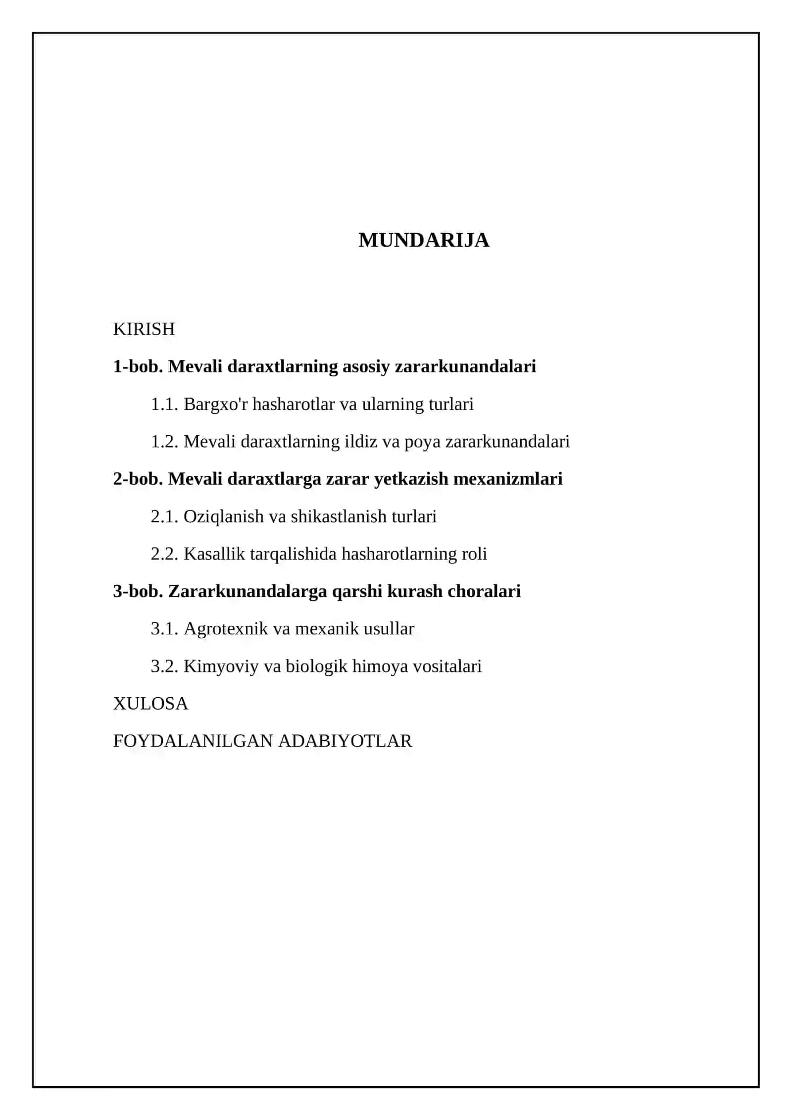 Mevali daraxtlarga zarar keltiruvchi hasharotlar va ularga qarshi kurash choralari 2