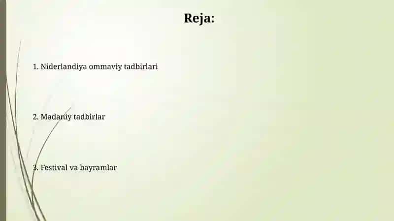 Gollandiyada ommaviy tadbirlar 2