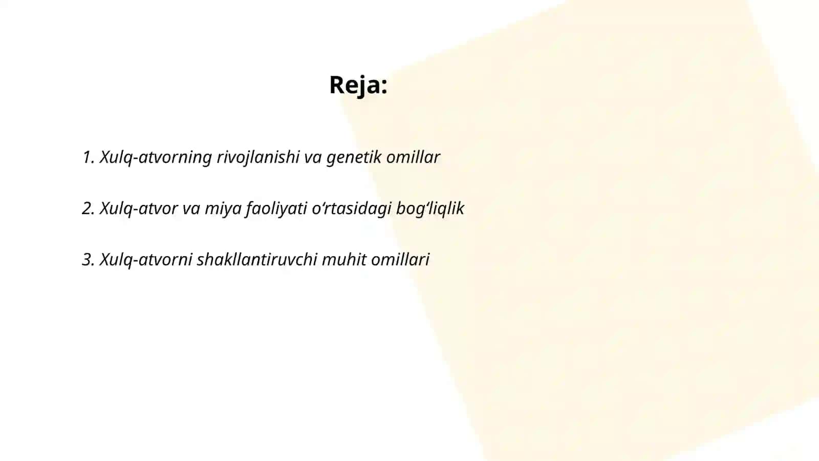 Xulq atvorning psixofiziolgik asosi 2