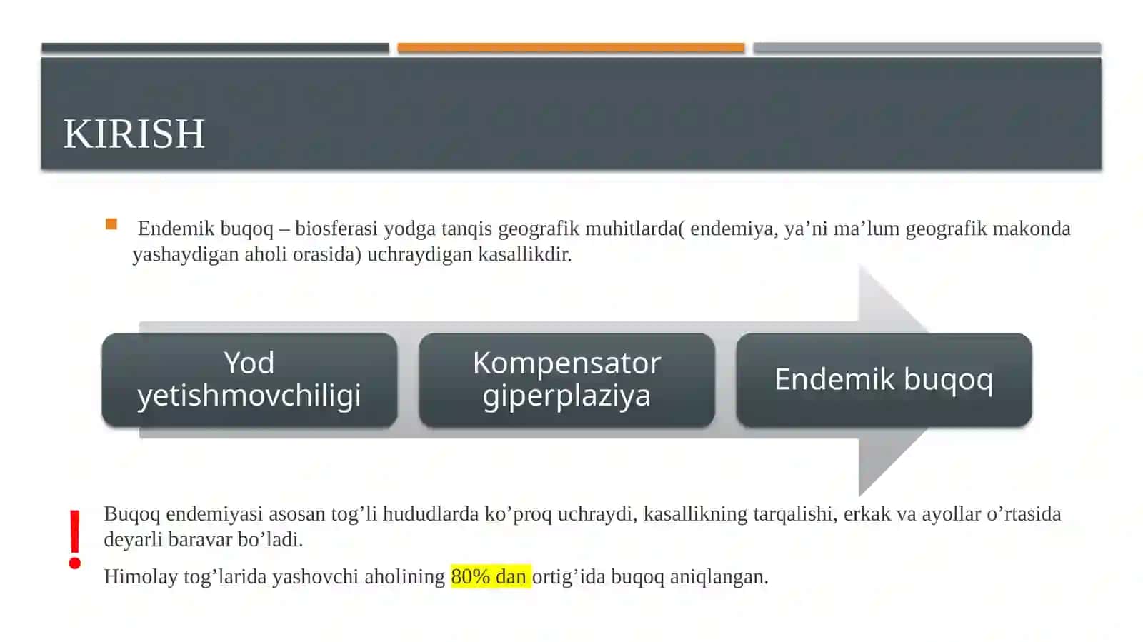 Endemik buqoq va gipotireoz patogenezi va davolash usullari 2