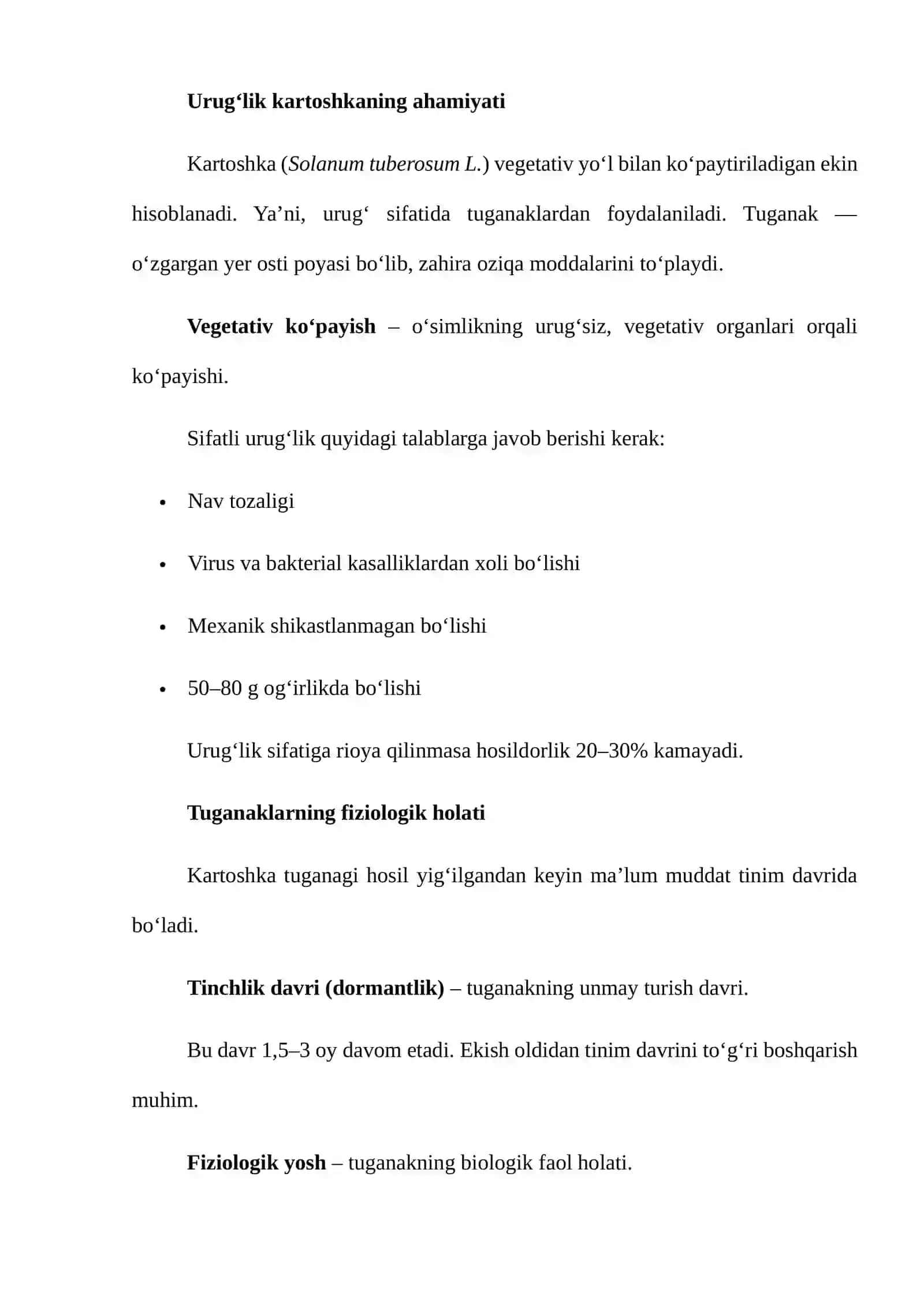 Kartoshka Tuganaklarini Ekish Oldidan Tayyorlash Uslublari 2