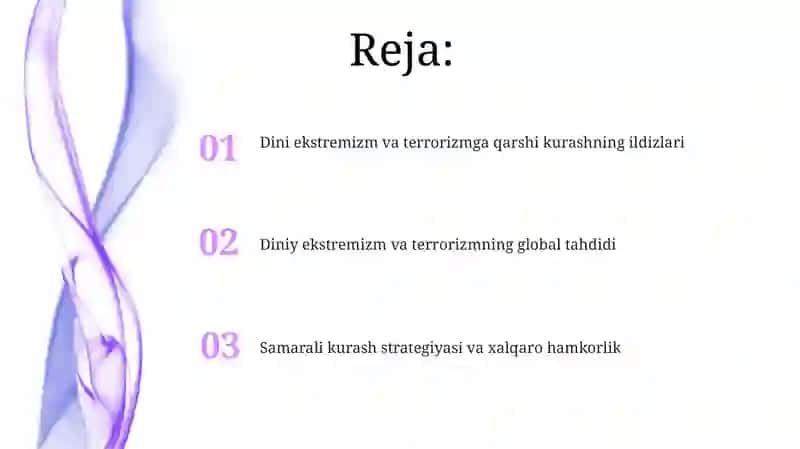 Diniy ekstremizm va terrorizmga qarshi kurash 2