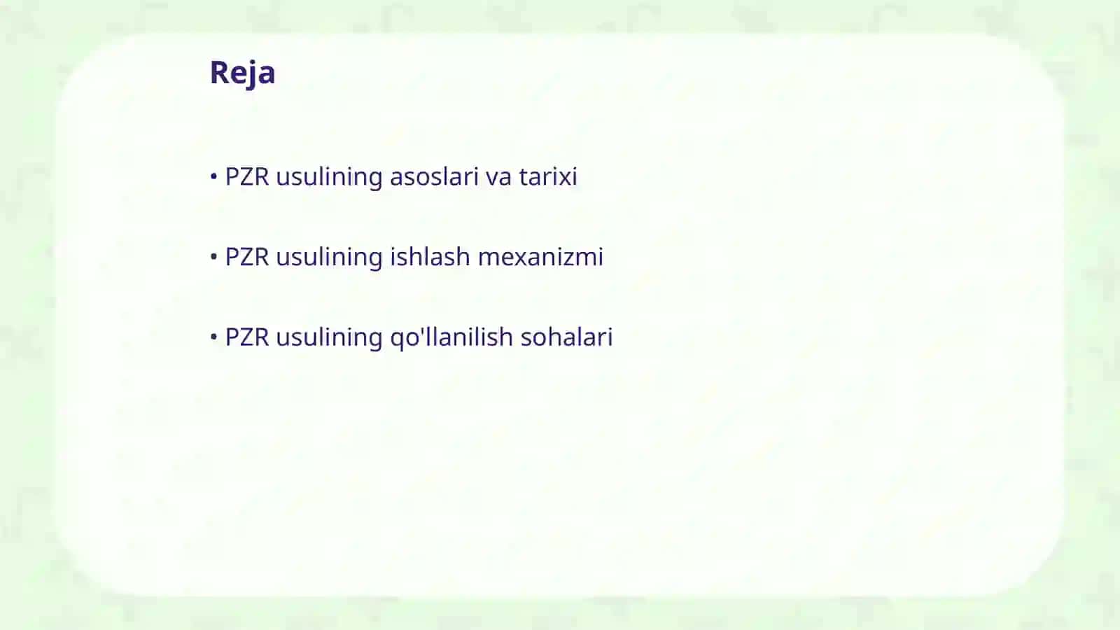 Molekulyar biologiya sohasida PZR usuli va uning fan rivojidagi yutuqlari 2