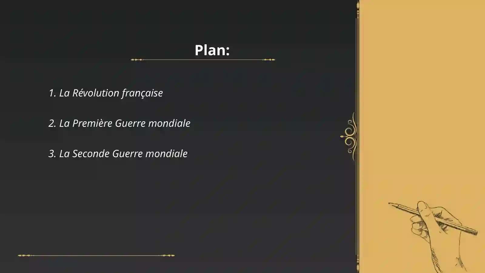 Preparer presentation sur les themes passes 2