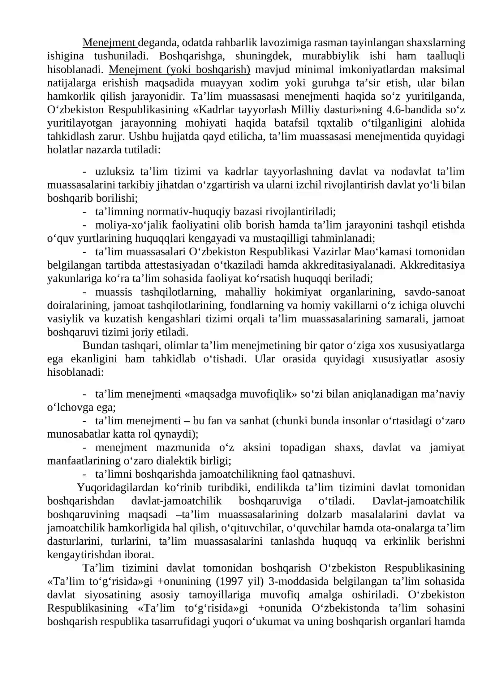 Ma’rifiy tizimlarni boshqarish 2