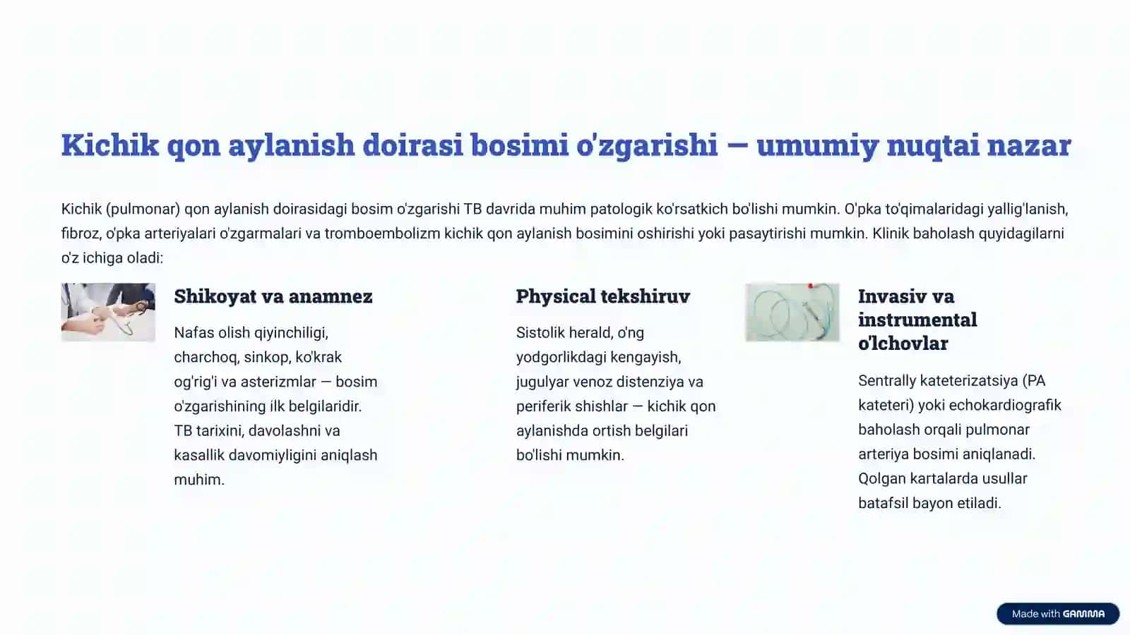 Tuberkulezda tashqi nafas va yurak-qon tomir tizimi funksiyasini tekshirish usullari 2