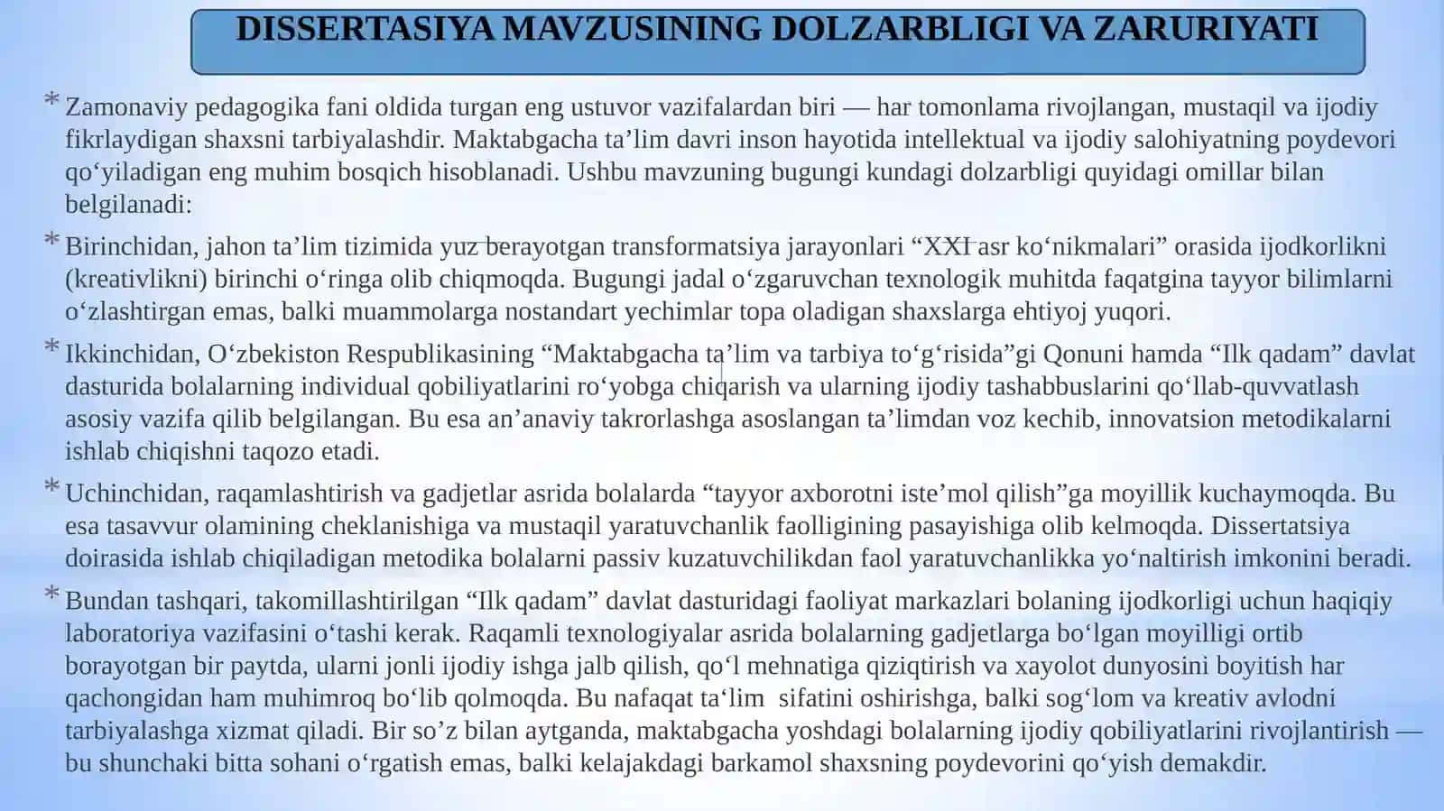 Maktabgachata’limyoshdagibolalarniijodiyqobilyatlarinirivojlantirishmetodikasi 2