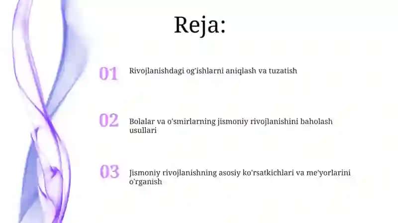 Bolalar va ósmirlarning jismoniy rivojlanishini baholash 2