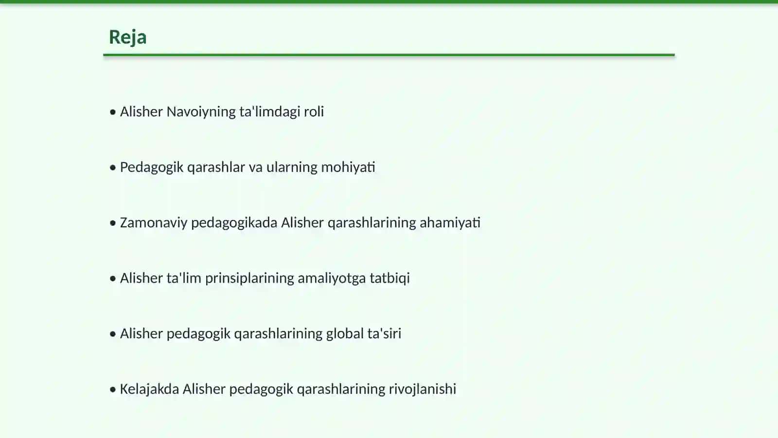 Alisher pedagogik qarashlari 21 asrning pedagogikasi 2