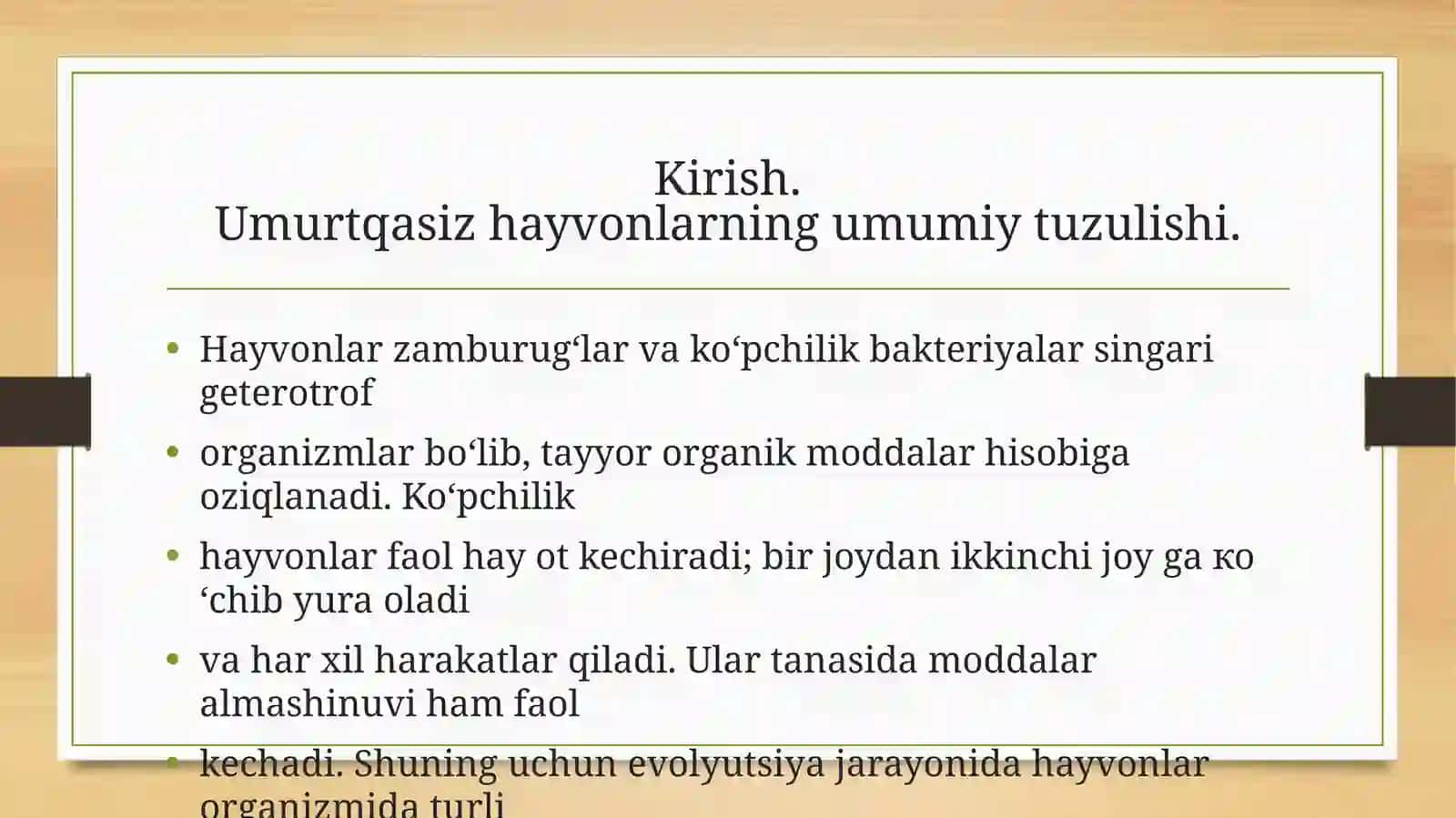 Umurtqasiz hayvonlarning nafas olish sistemasini tuzulishi va filogenezi 2