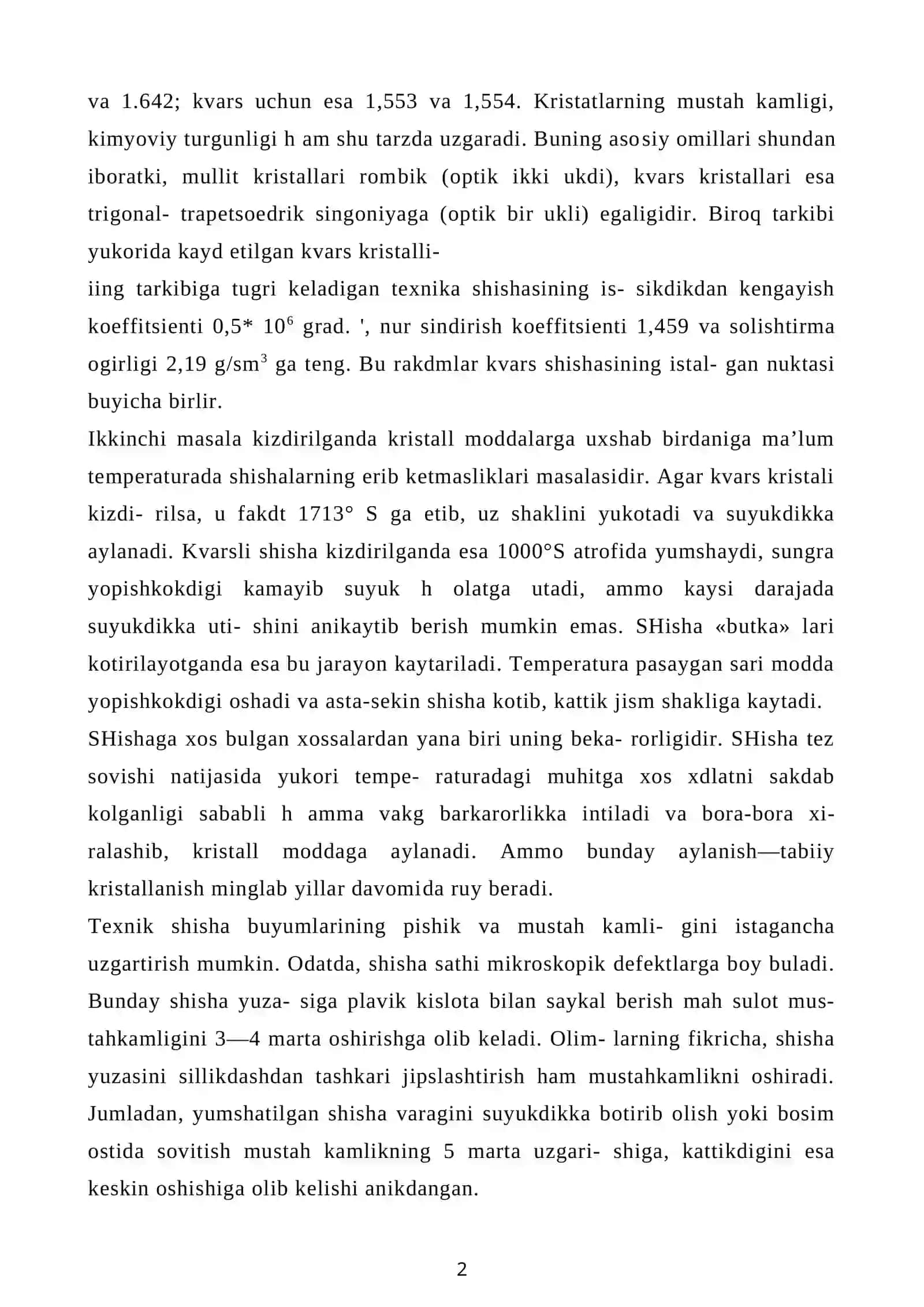Texnik shisha olish texnologiyasi 2