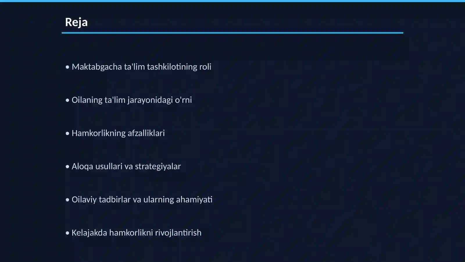 Maktabgacha talim tashkiloti va oila hamkorligi mazmuni 2