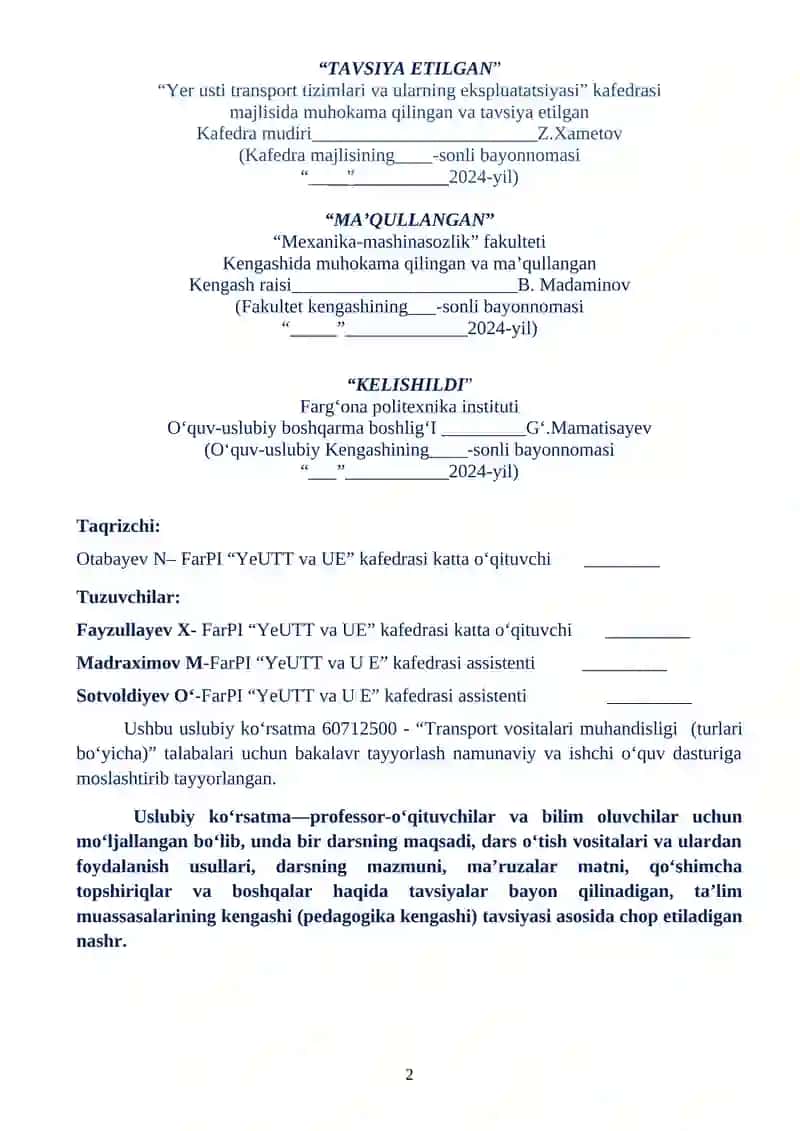 Transport vositalari konstruksiyasi 2
