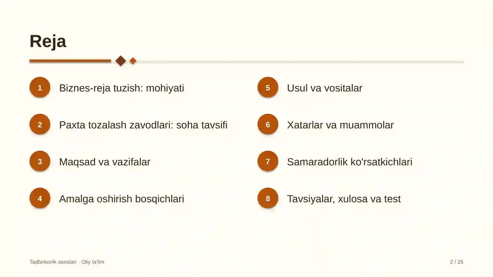paxta tozalash zavodlarida biznes reja tuzish 3207 2
