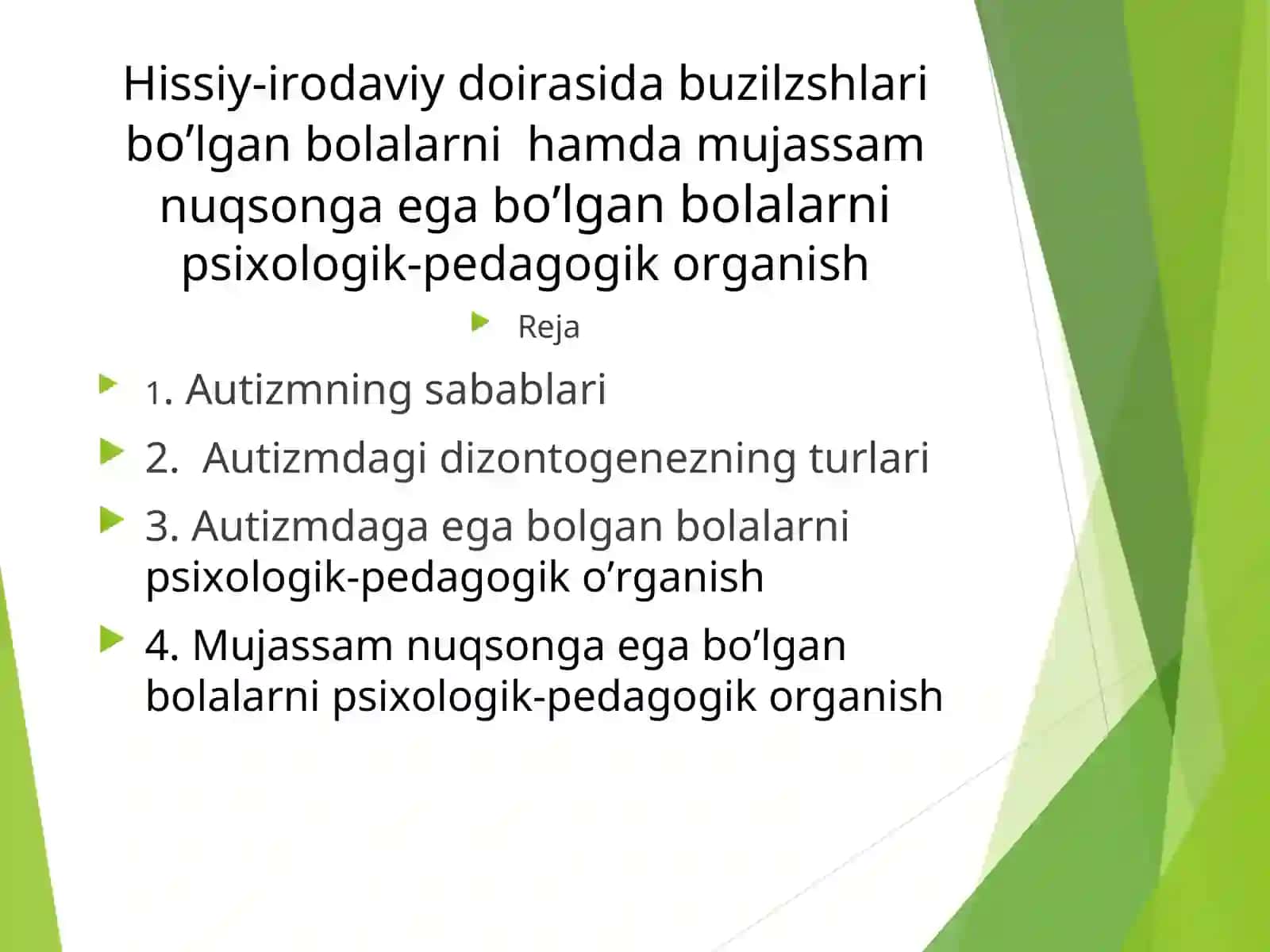 Autizmning sabablari 2