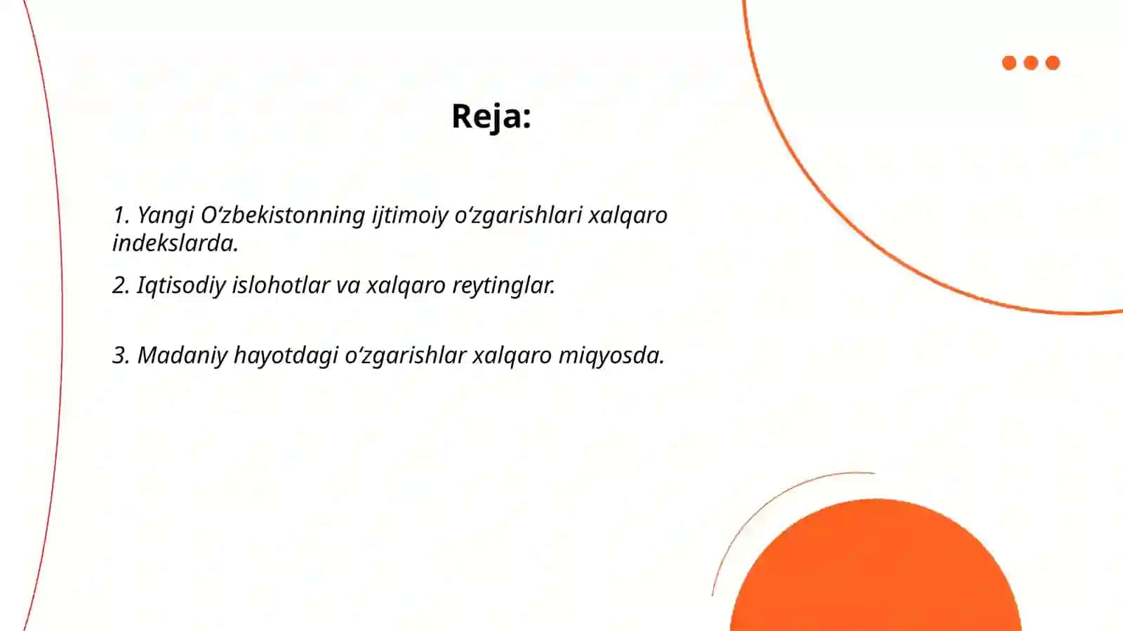 Yangi Oʻzbekistonning ijtimoiy oʻzgarishlari xalqaro indekslarda 2