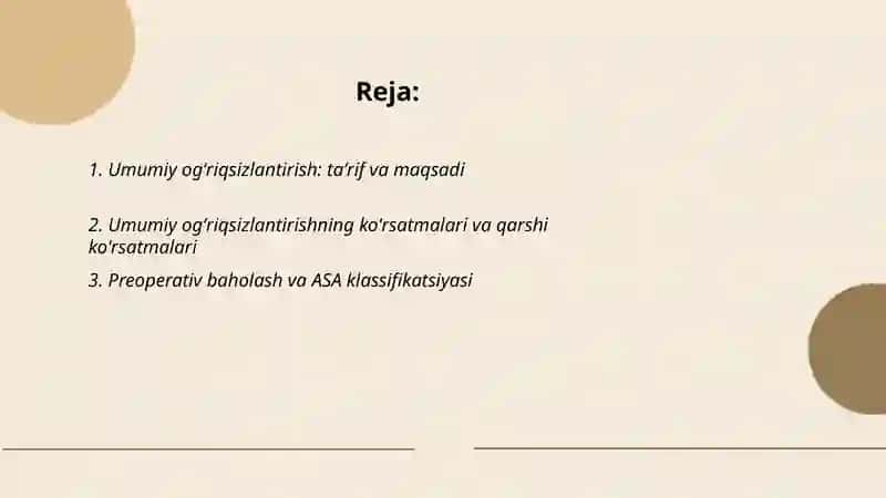 Umumiy ogʻriqsizlantirish 2