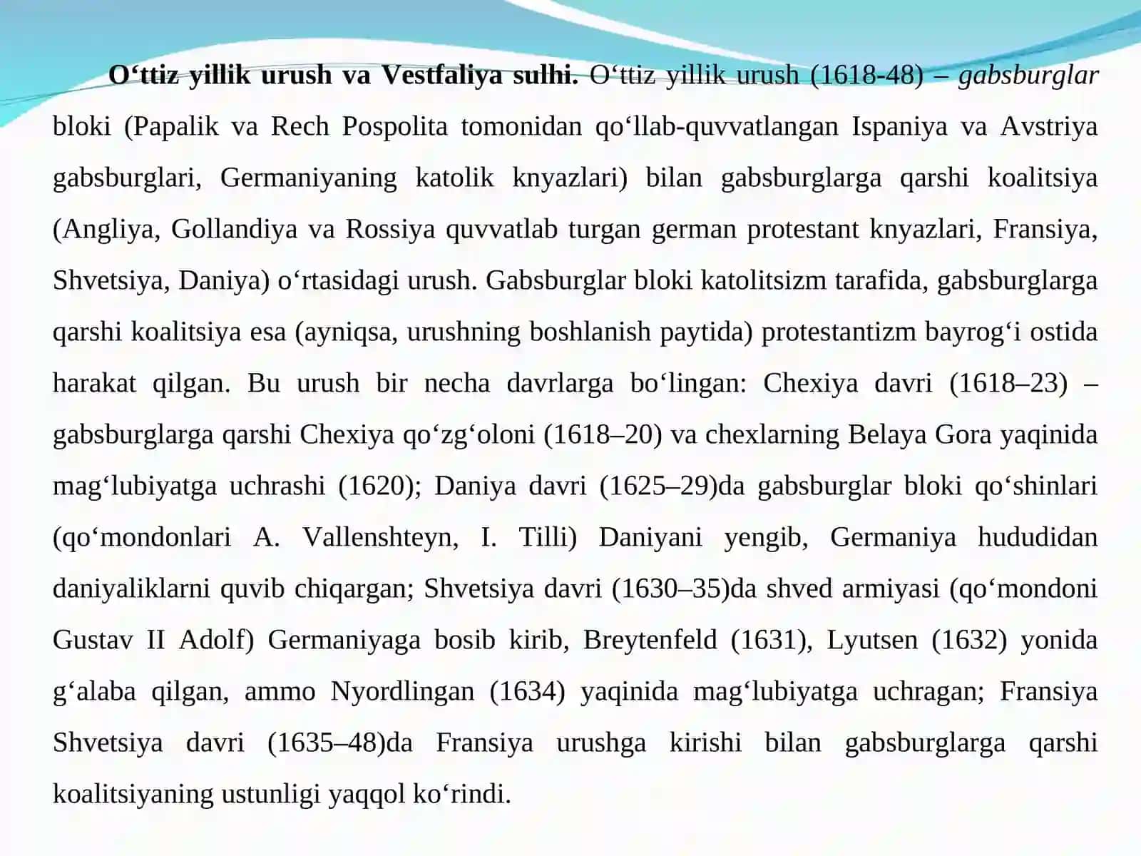 O‘ttiz yillik urush 2